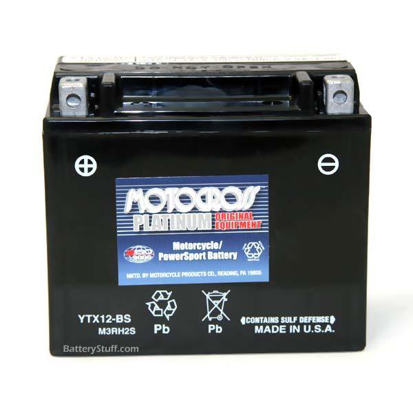 YTX12-BS | Motocross 12 Volt Motorcycle Replacement Battery by Yuasa